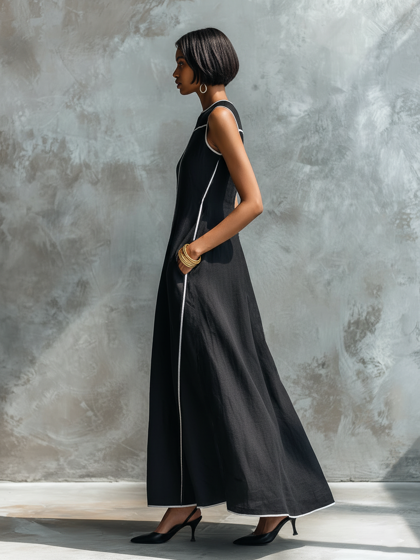 Linen Maxi Dress