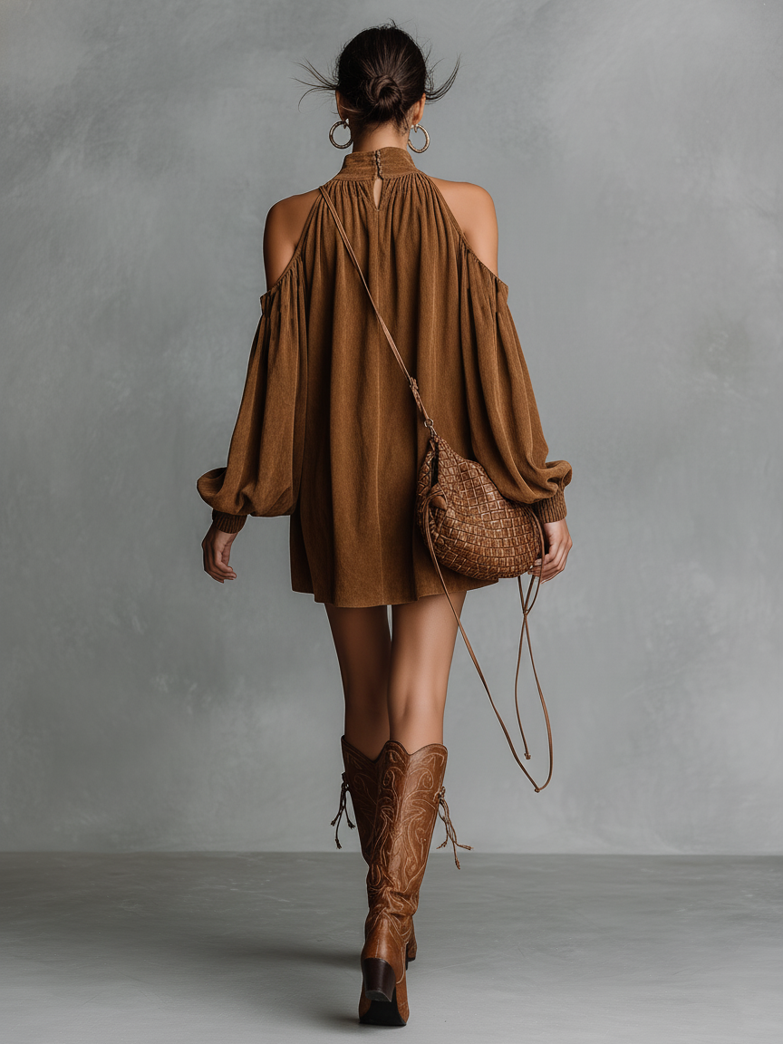 Halter Neck Mini Dress