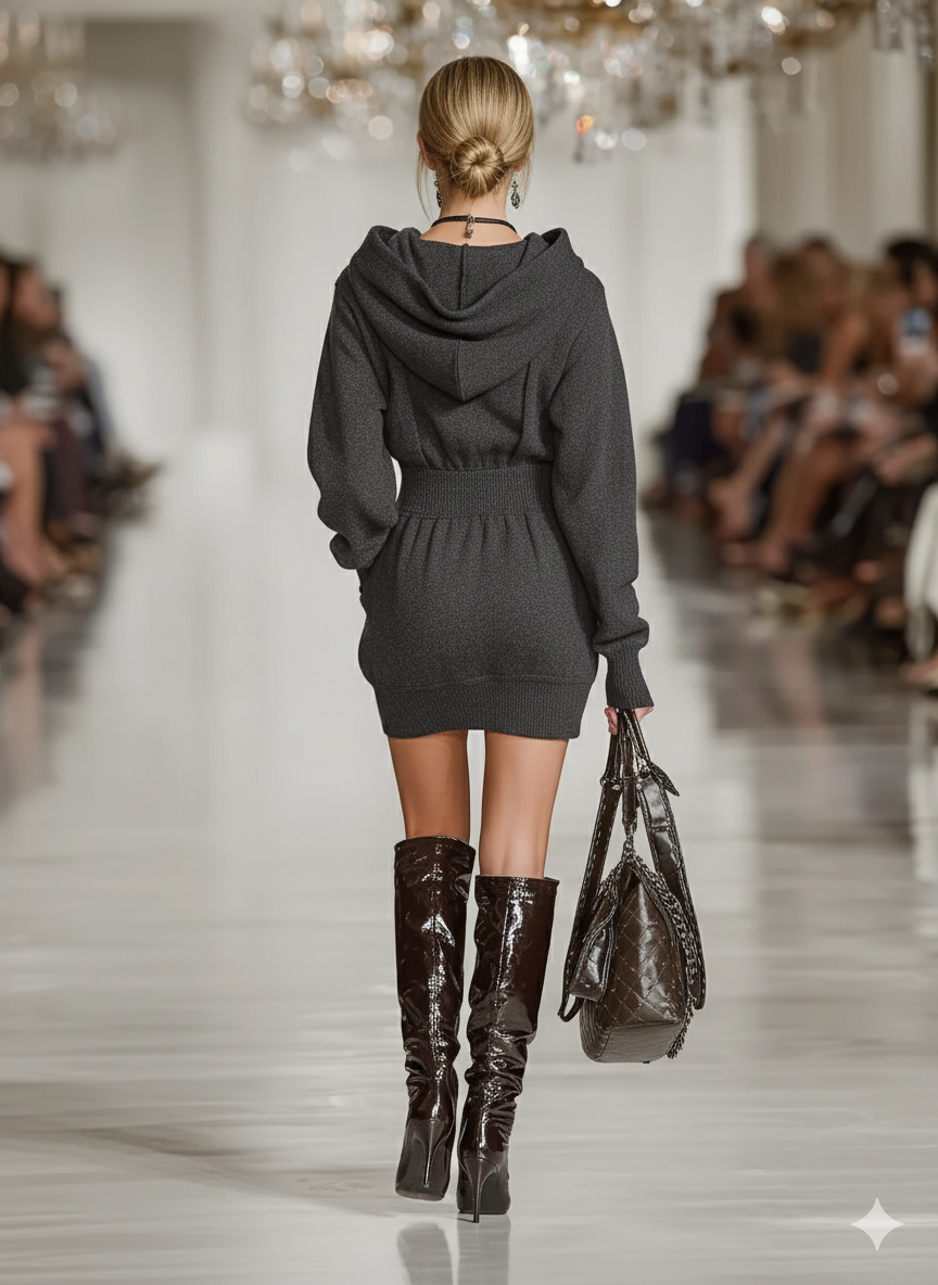 Hooded Mini Dress