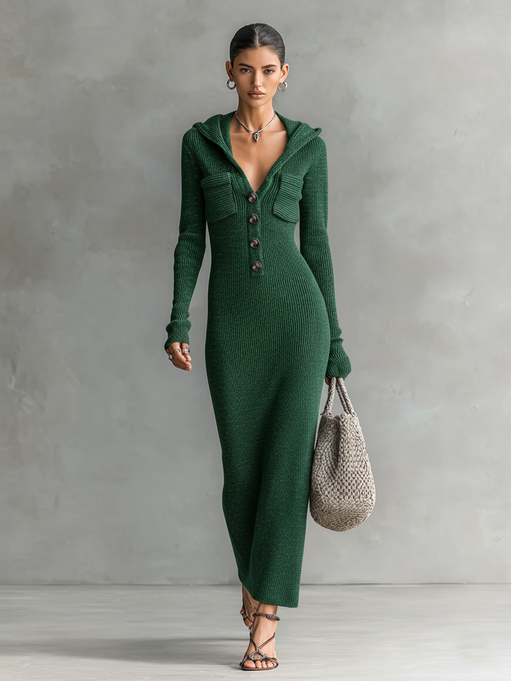 Hooded Maxi Dress