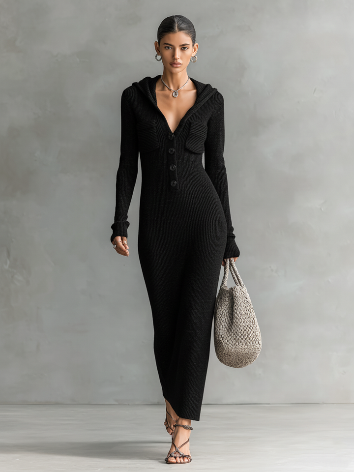 Hooded Maxi Dress
