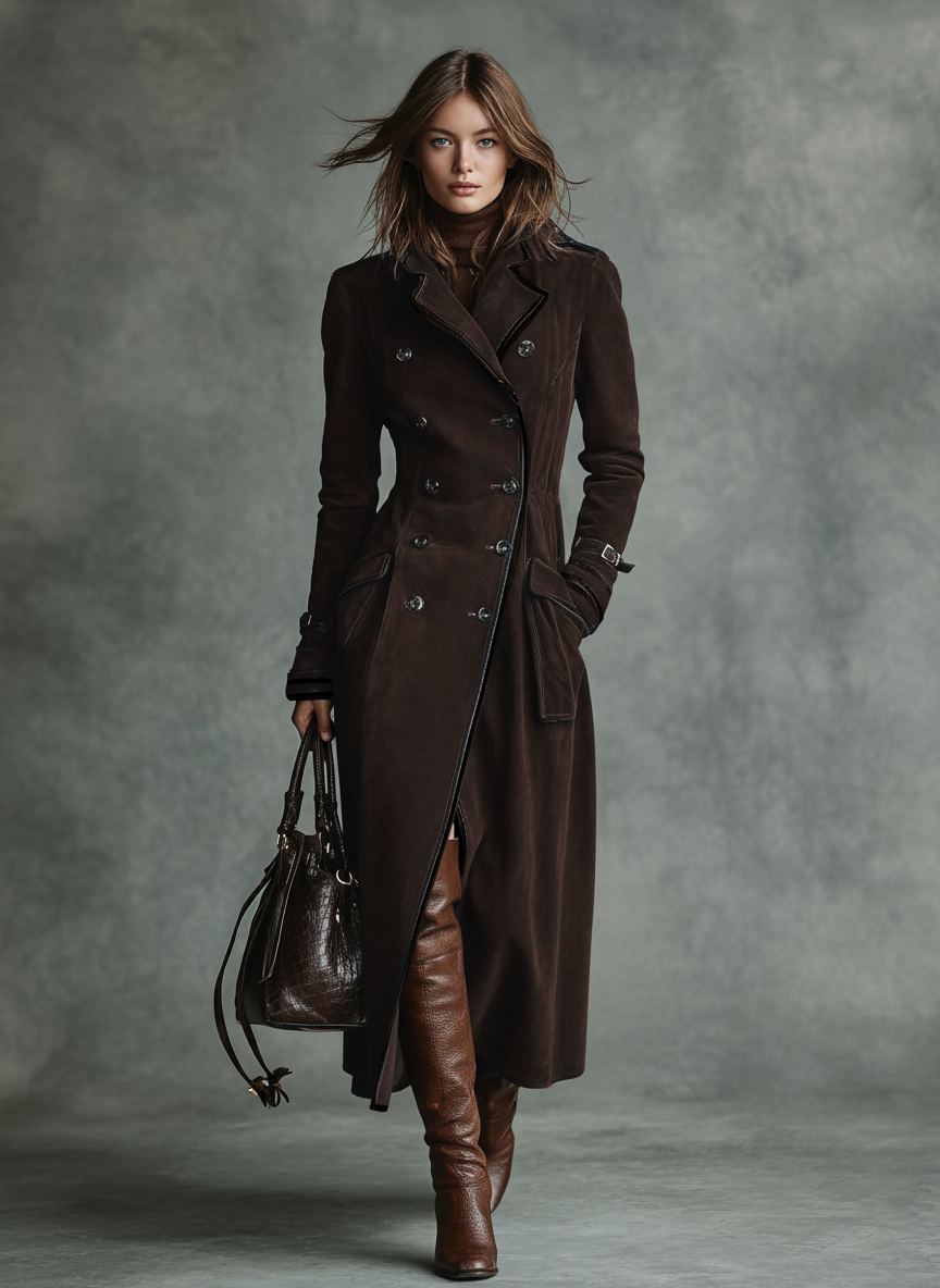 Lapel Long Coat