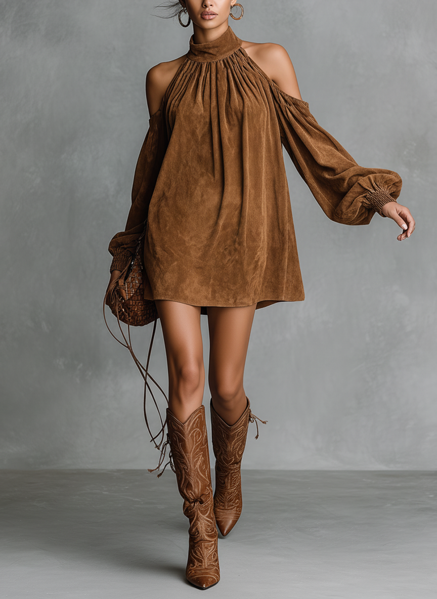 Halter Neck Mini Dress