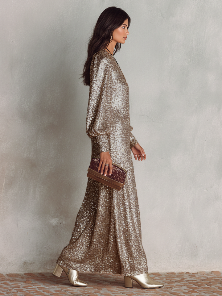 V-Neck Maxi Dress