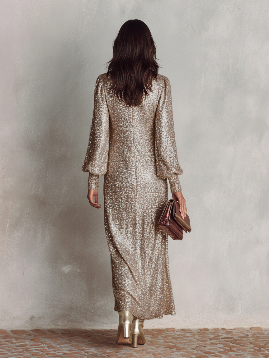 V-Neck Maxi Dress
