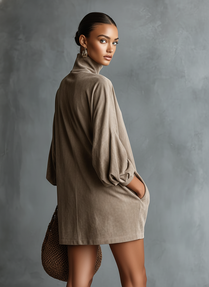 Suede Mini Dress