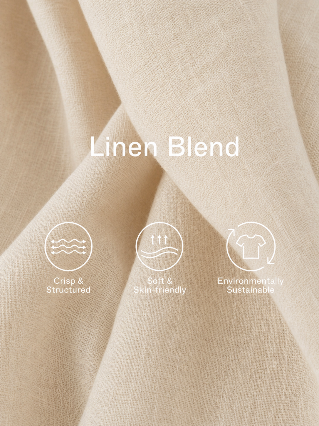 Linen-Blend Mini Dress