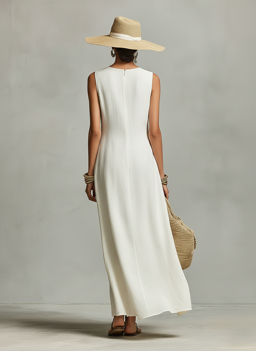 Ivory Linen Dress