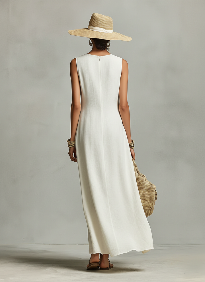 Ivory Linen Dress