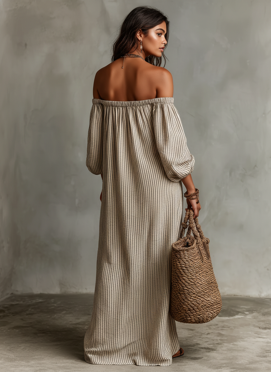 Off-Shoulder Maxi Dress