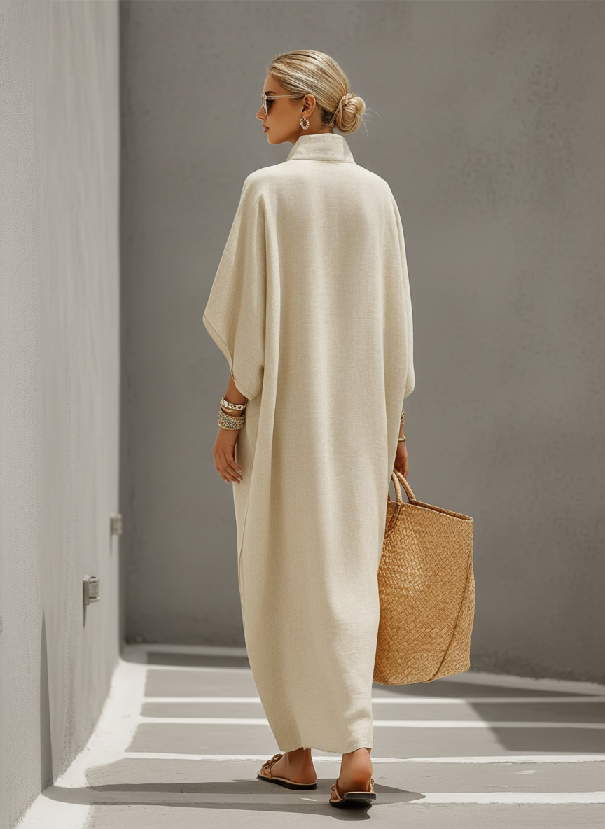 Oatmeal Linen Dress