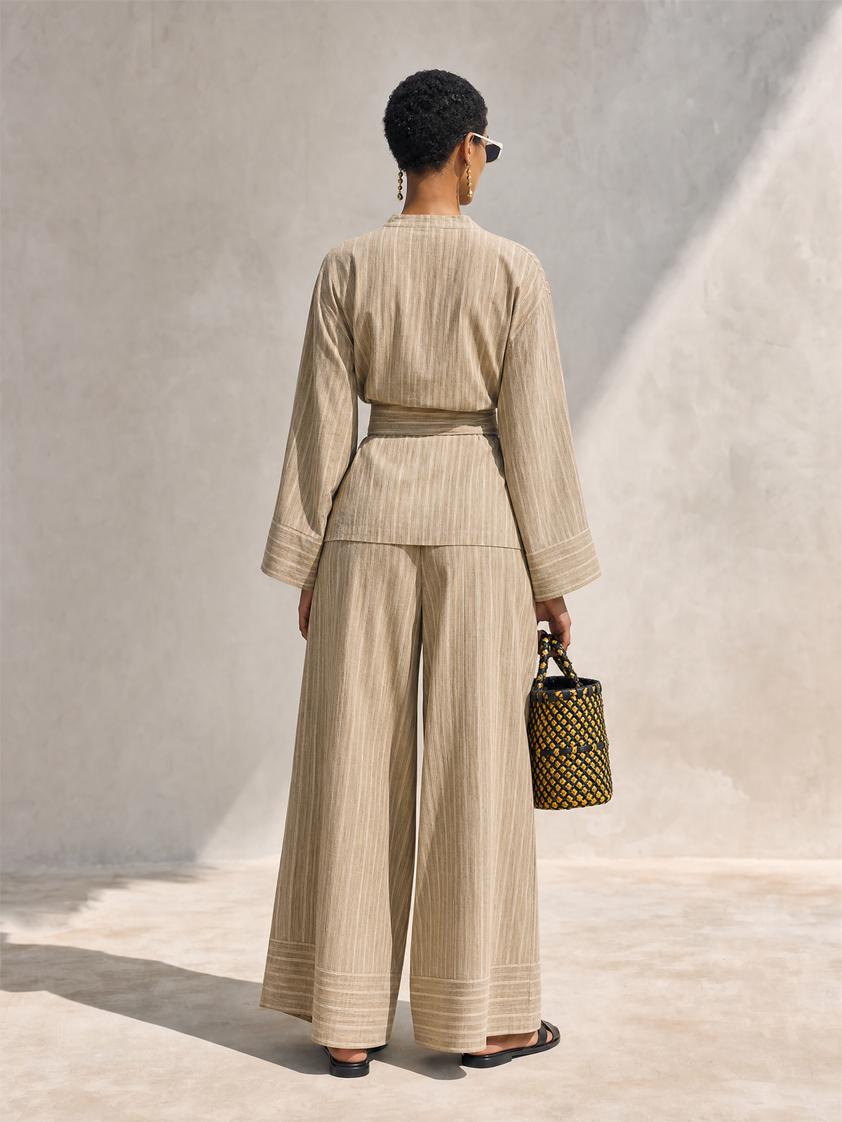Beige Linen Set