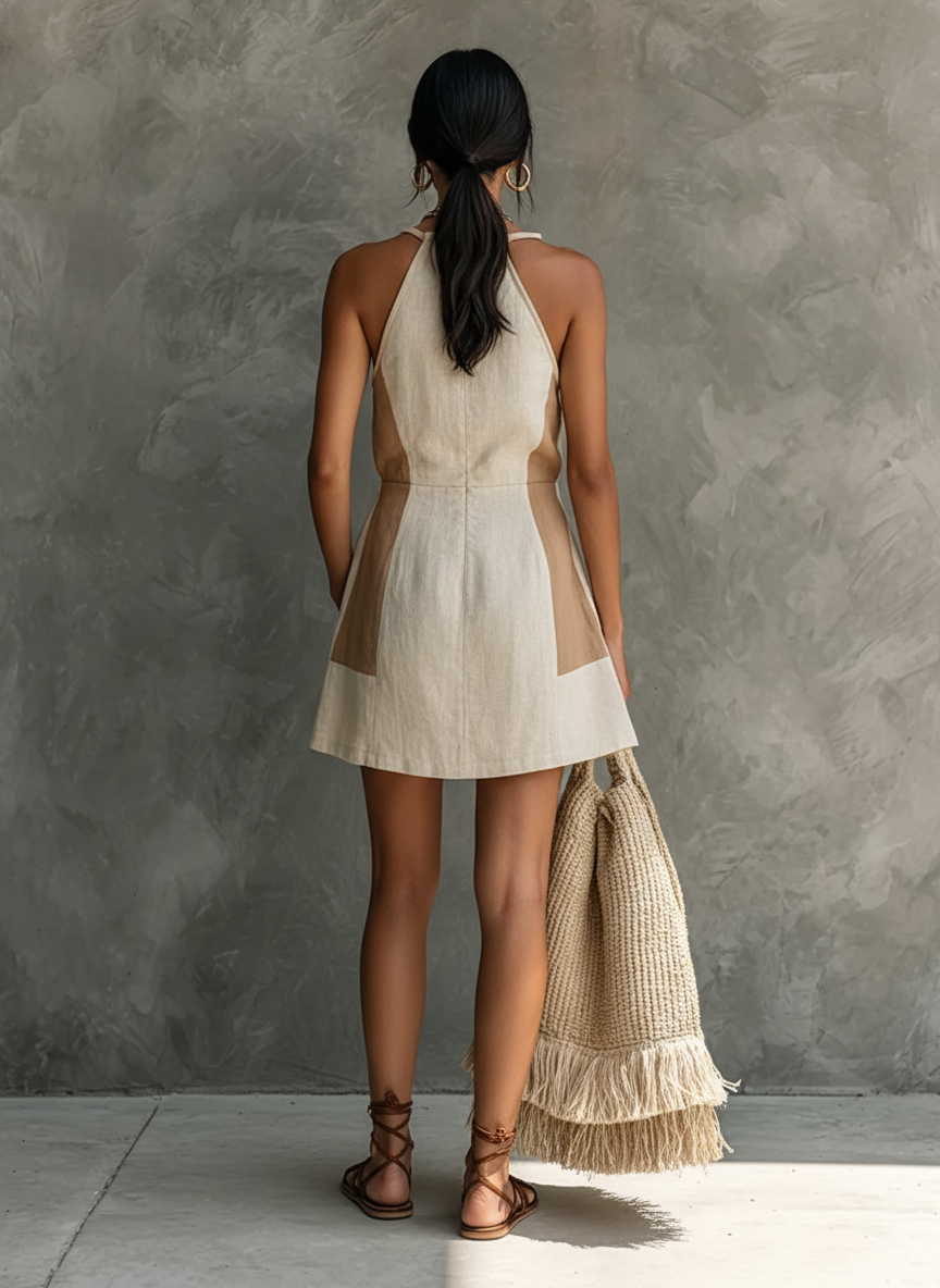 Halter Neck Mini Dress