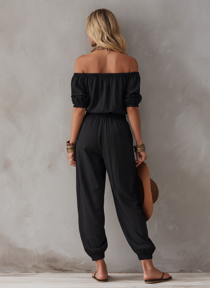 Off-Shoulder Jumpsuit