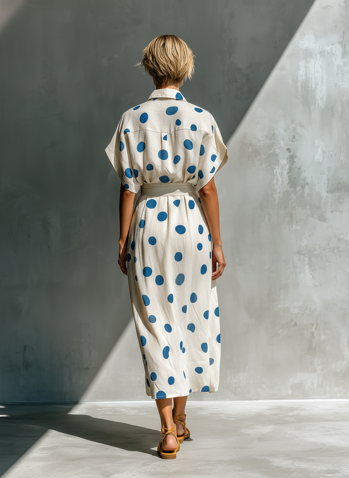 Off-White Polka Dot Dress