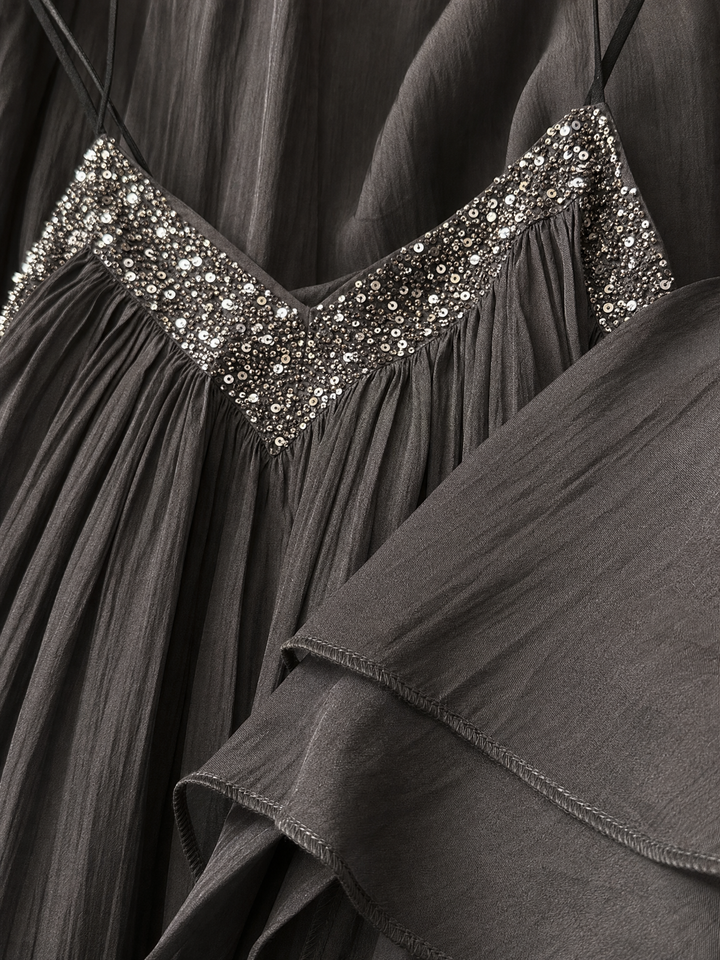 V-neck Maxi Dress