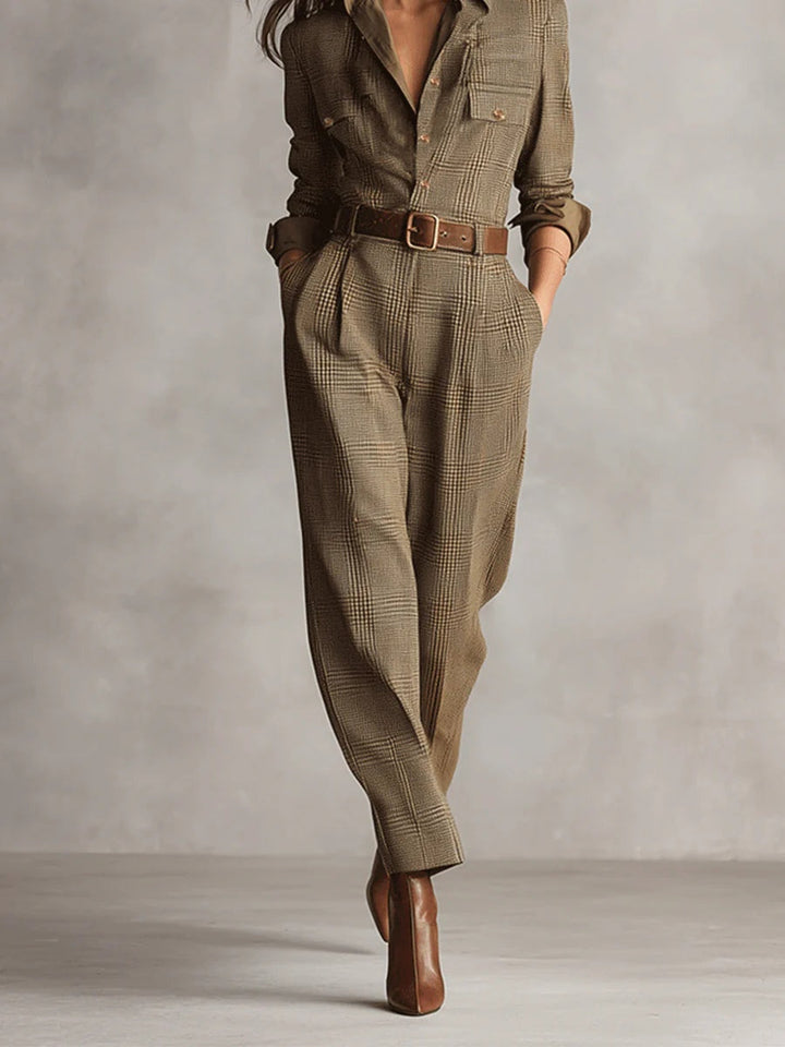 Vivian Plaid Jumpsuit