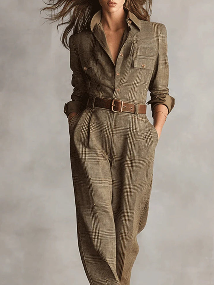 Vivian Plaid Jumpsuit
