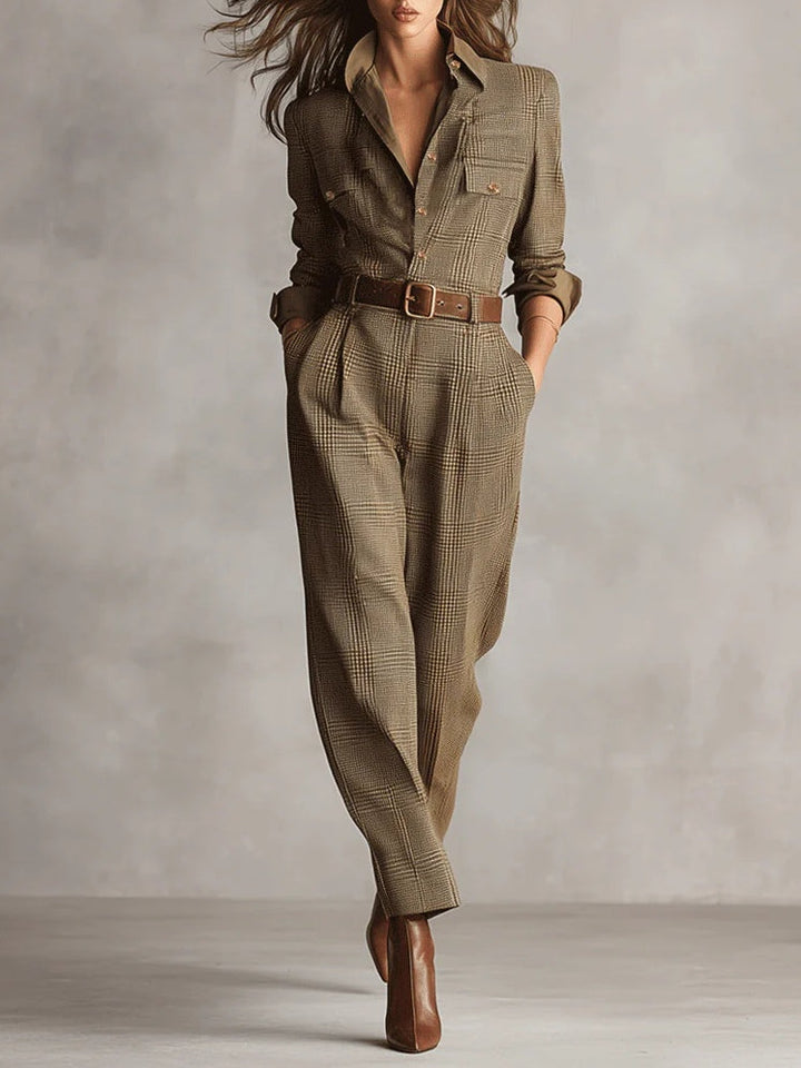 Vivian Plaid Jumpsuit
