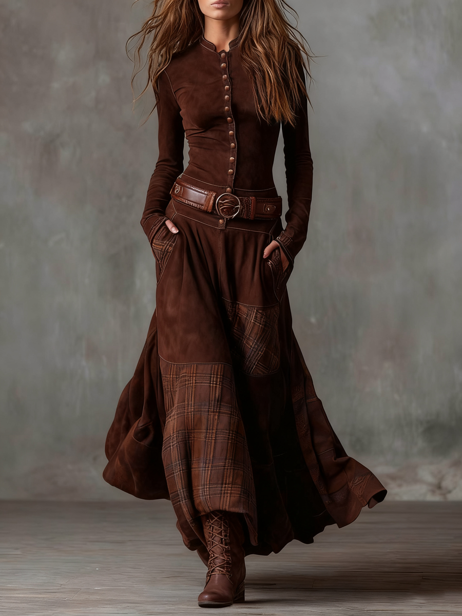 Izabella Suede Dress