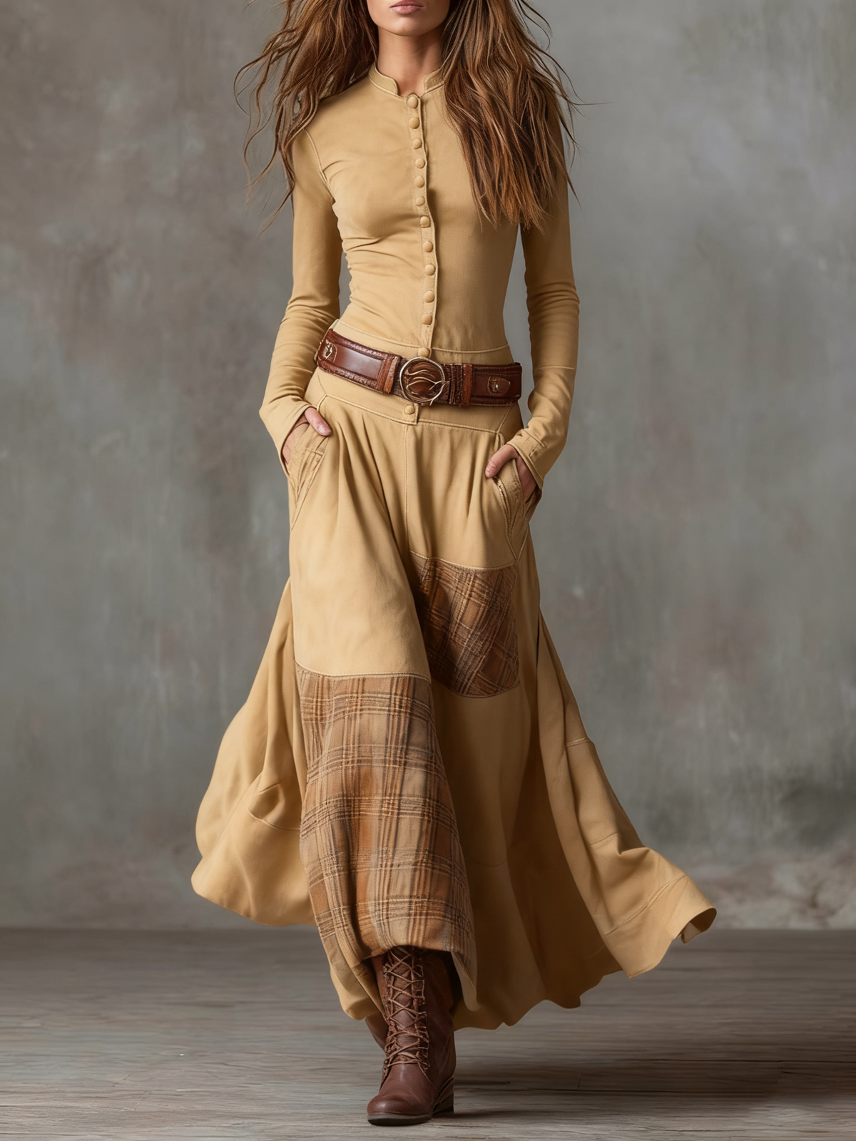 Izabella Suede Dress