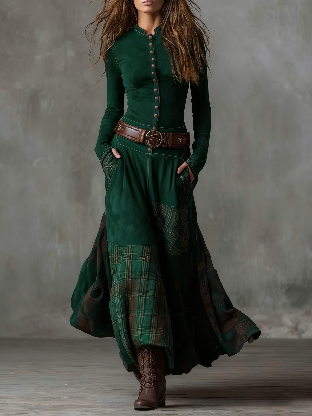 Izabella Suede Dress