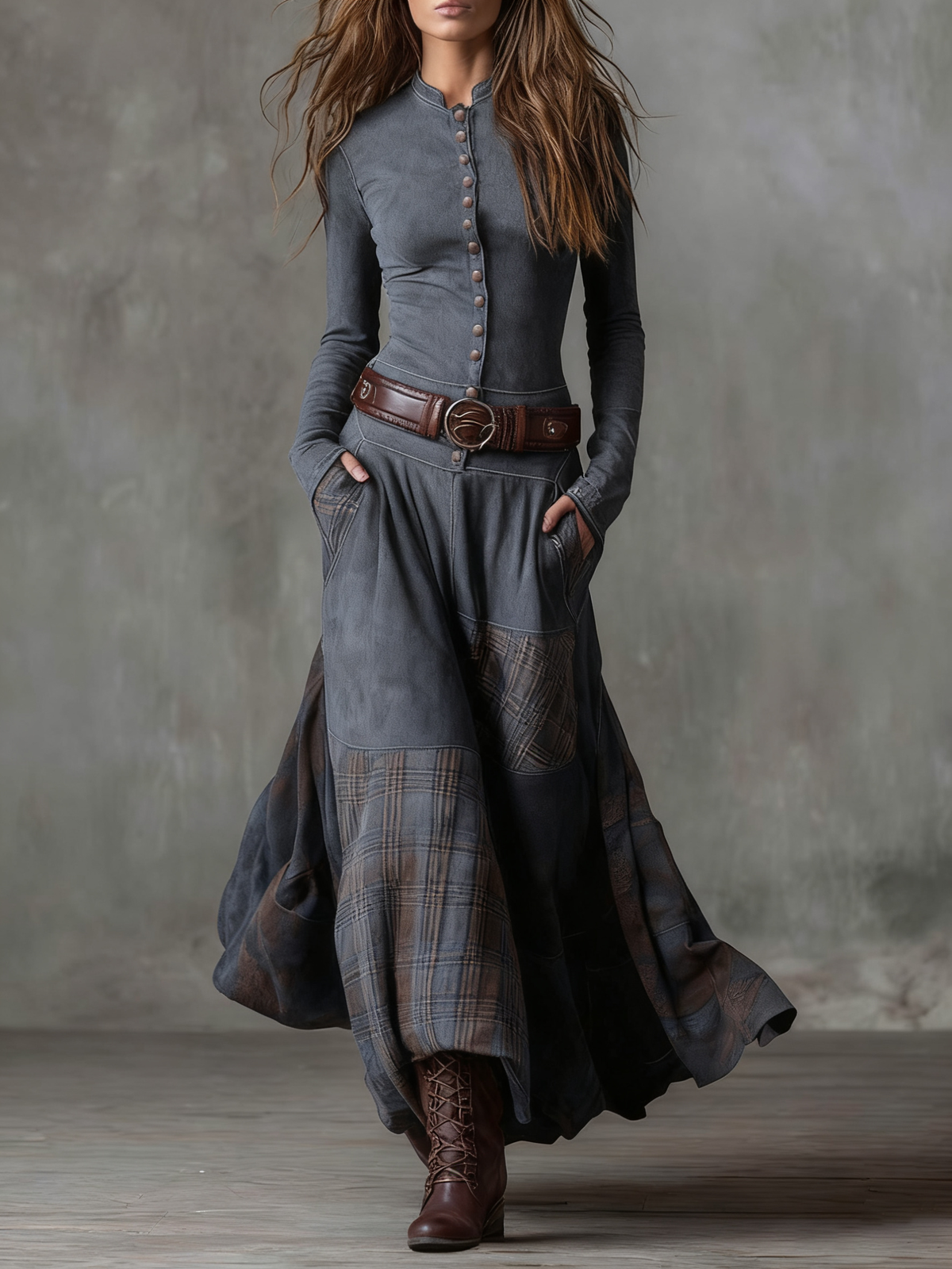 Izabella Suede Dress