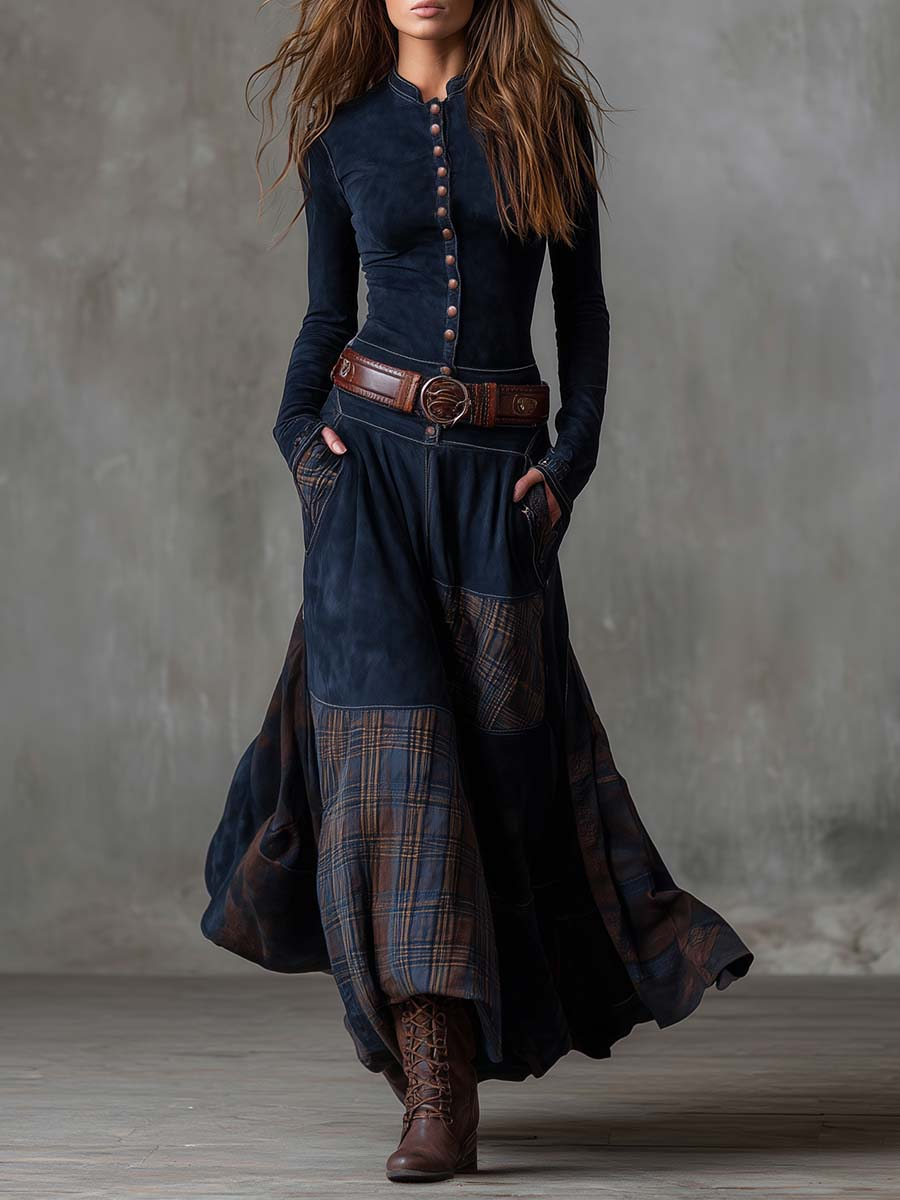 Izabella Suede Dress