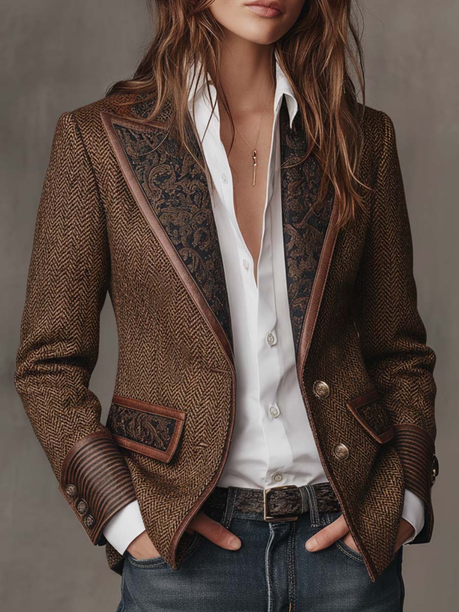 Herringbone Blazer