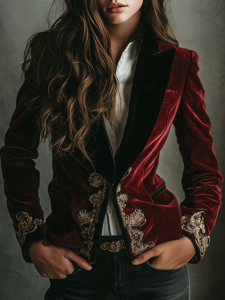Black Velvet Blazer