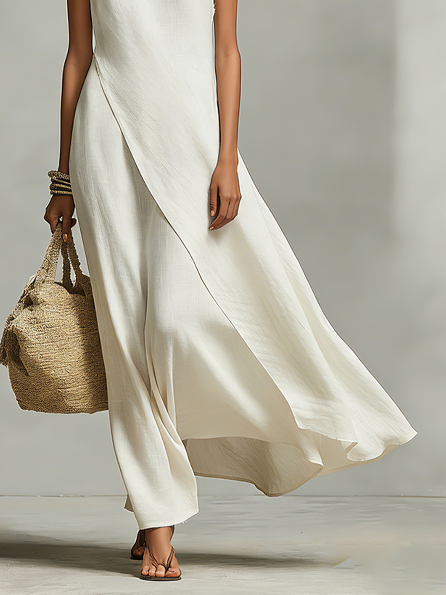 Ivory Linen Dress