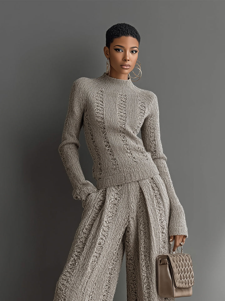 Taupe Knit Set