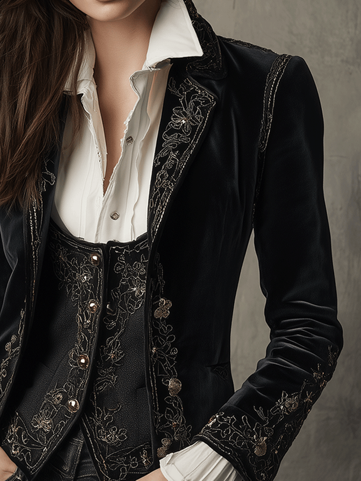 Black Velvet Blazer
