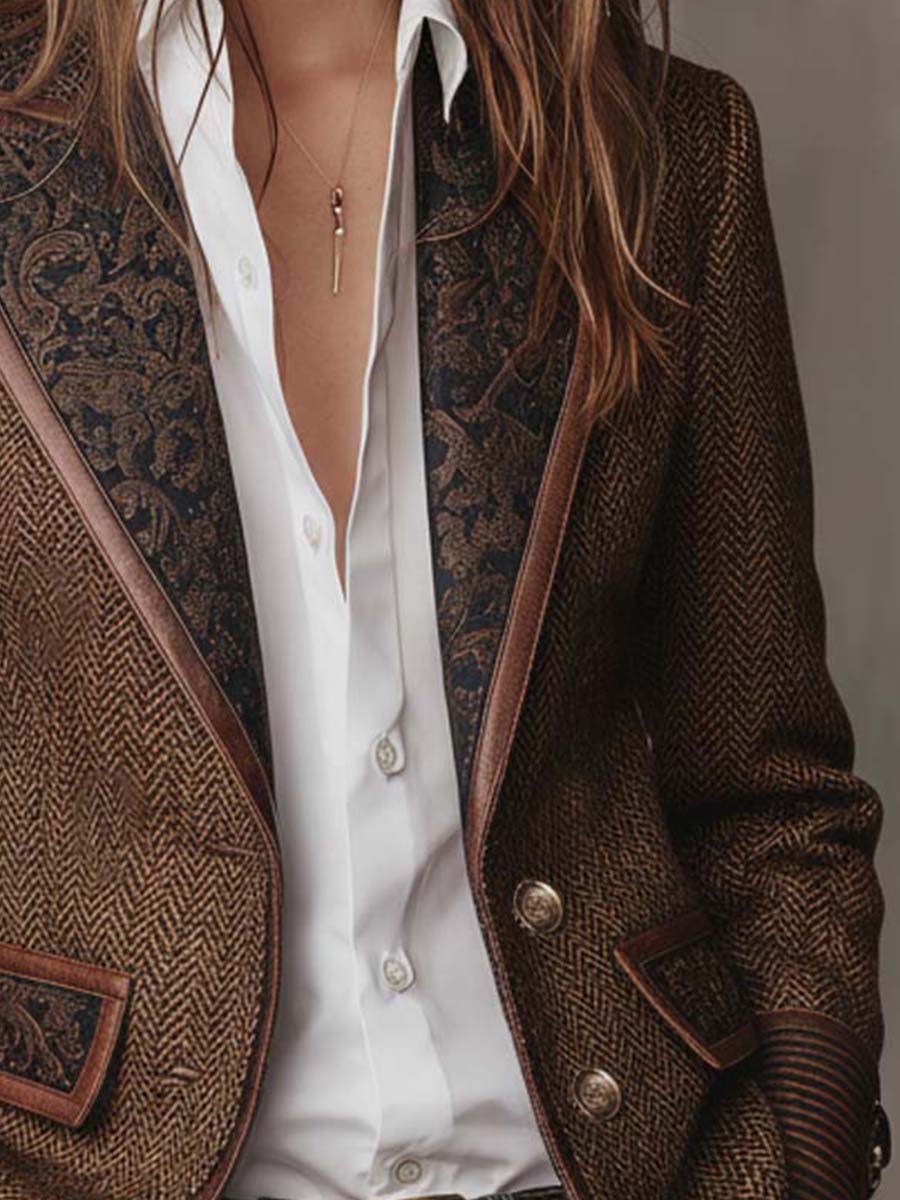 Herringbone Blazer