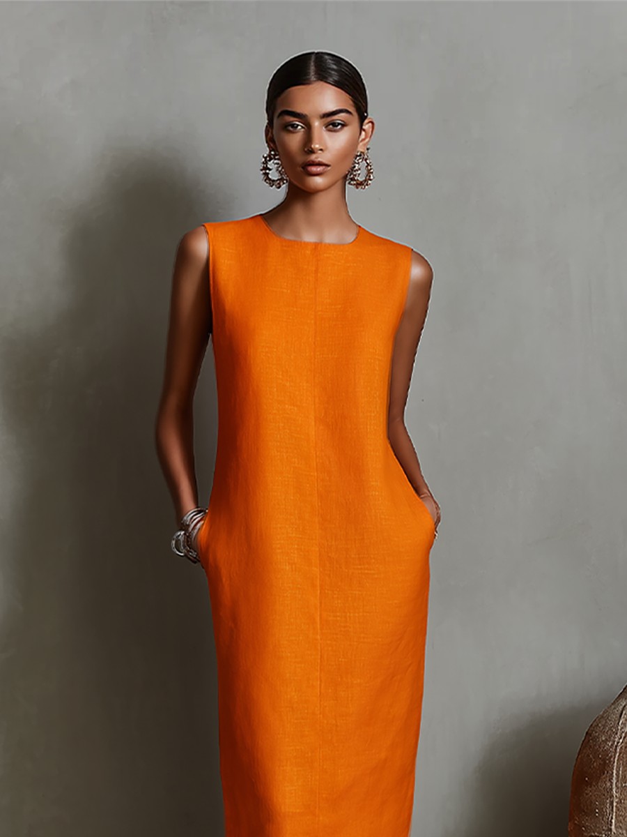 Linen Shift Dress