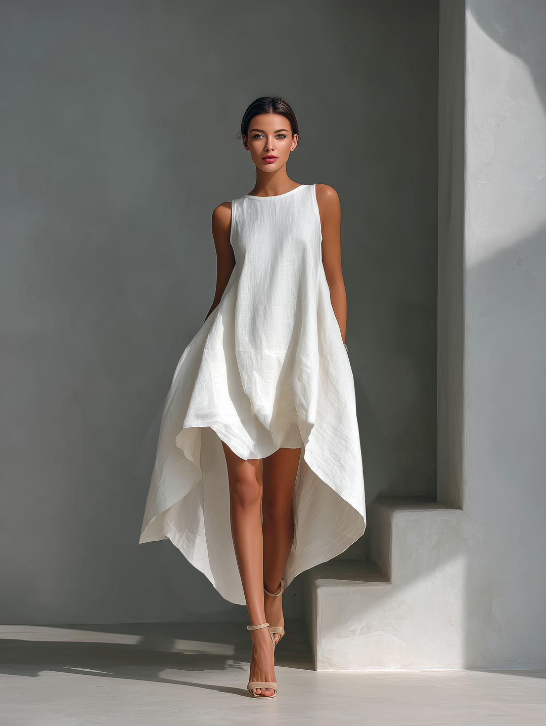 Linen Midi Dress