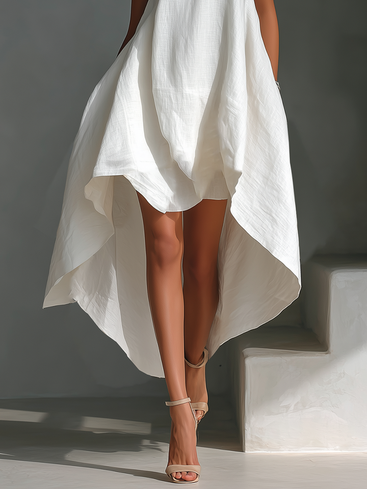 Linen Midi Dress