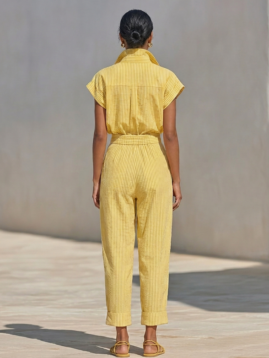 Lemon Stripe Co-Ord