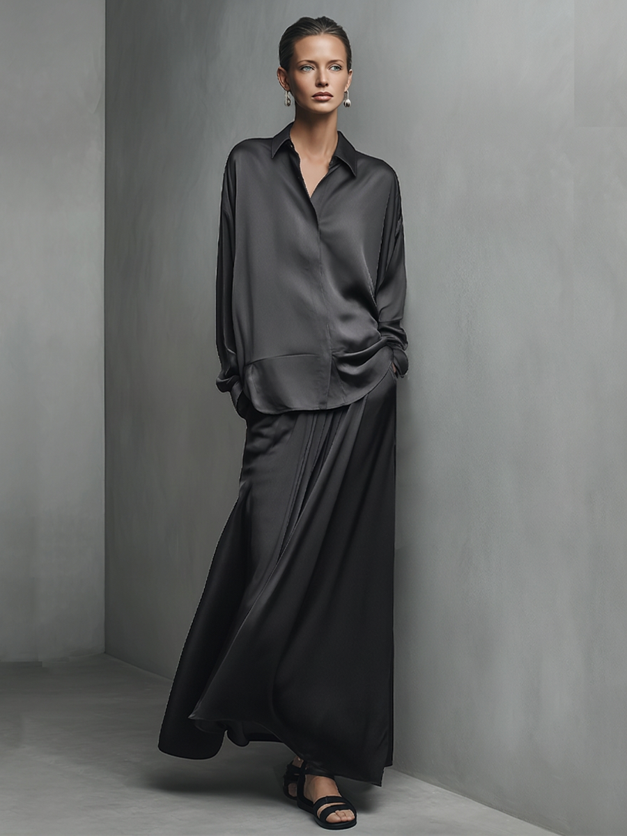 Satin Maxi Set