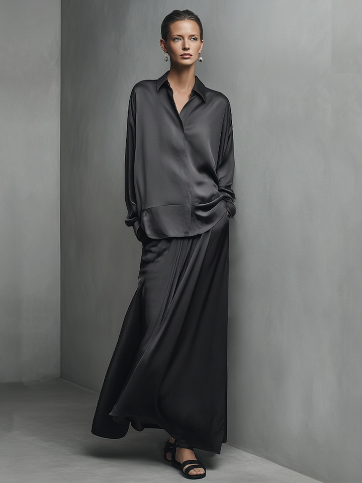 Satin Maxi Set