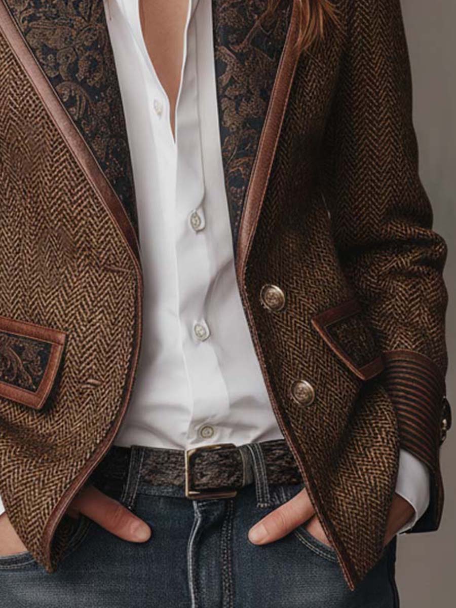 Herringbone Blazer