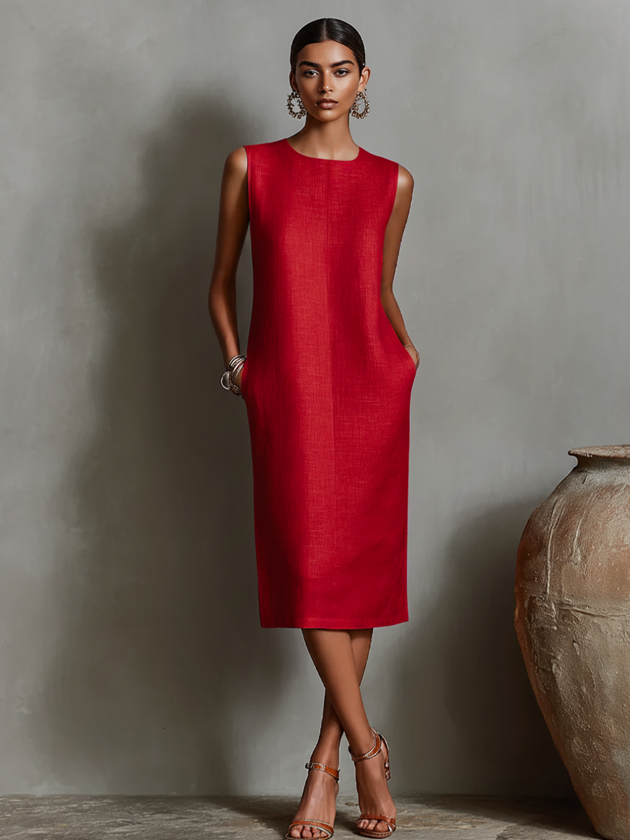Linen Shift Dress