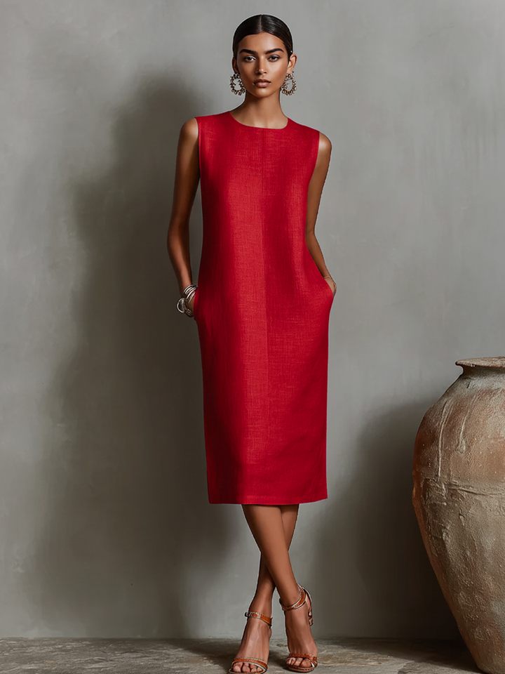 Linen Shift Dress