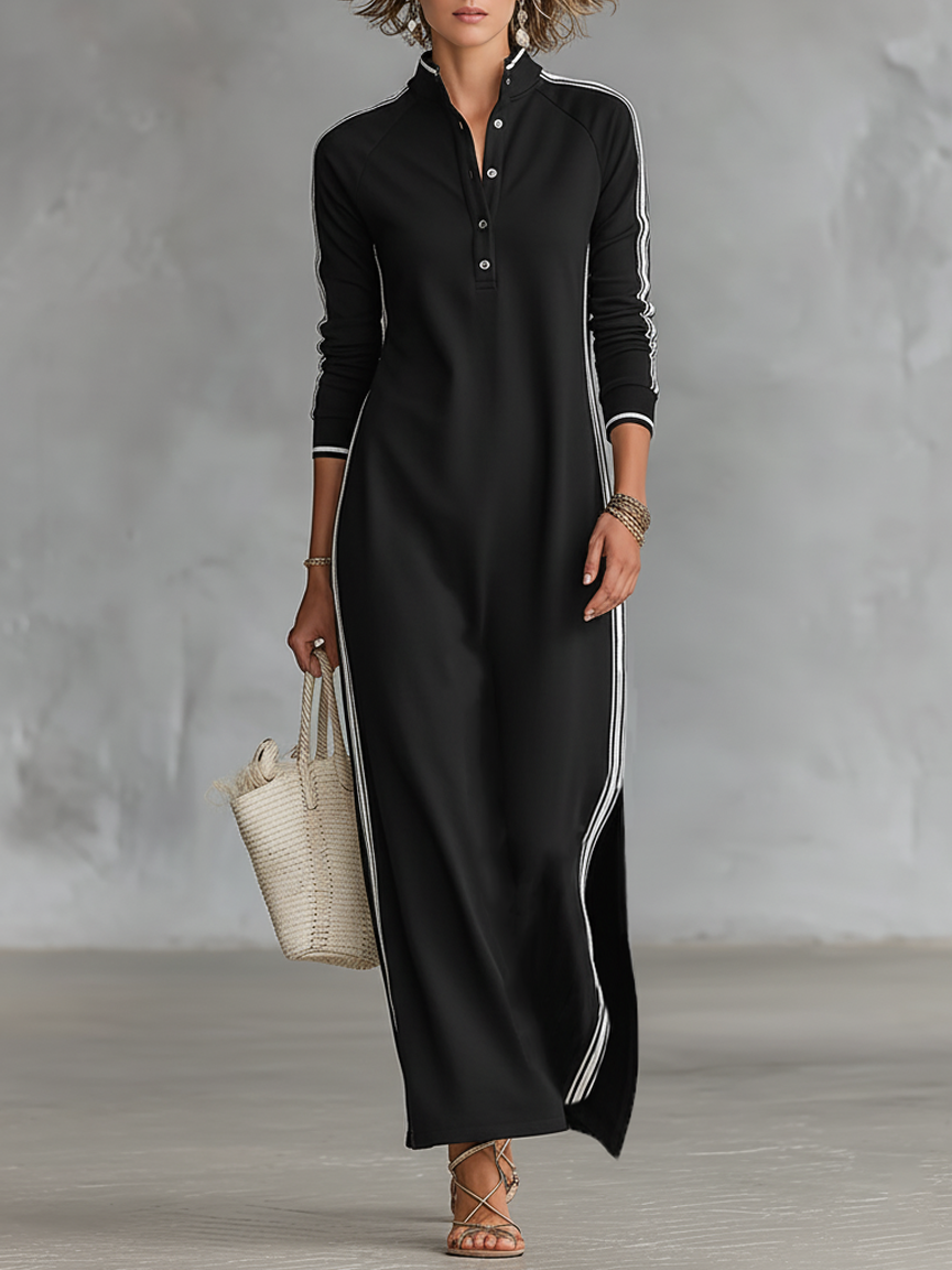 Collared Trim Maxi