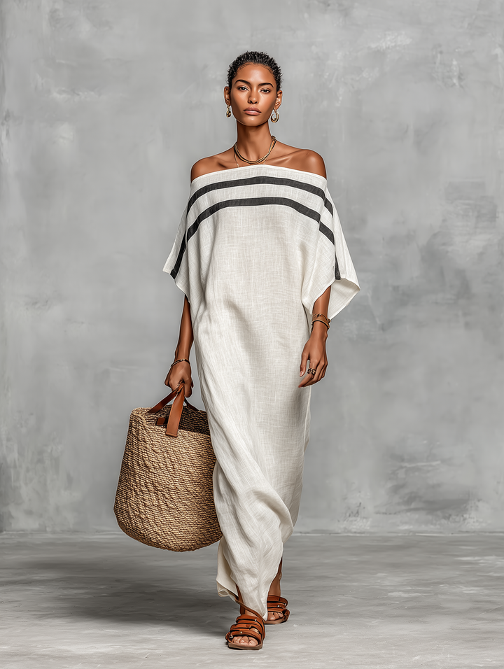 Linen Blend Maxi Dress