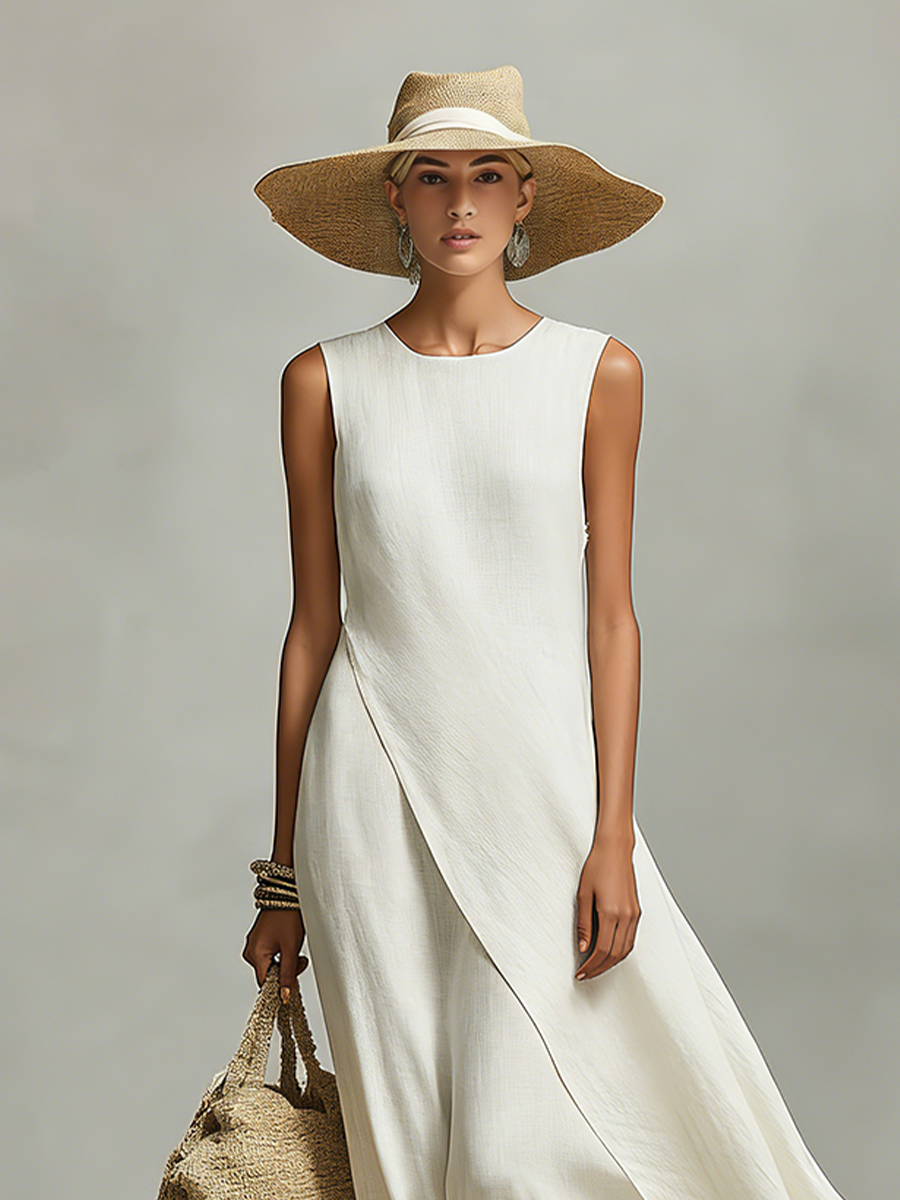 Ivory Linen Dress