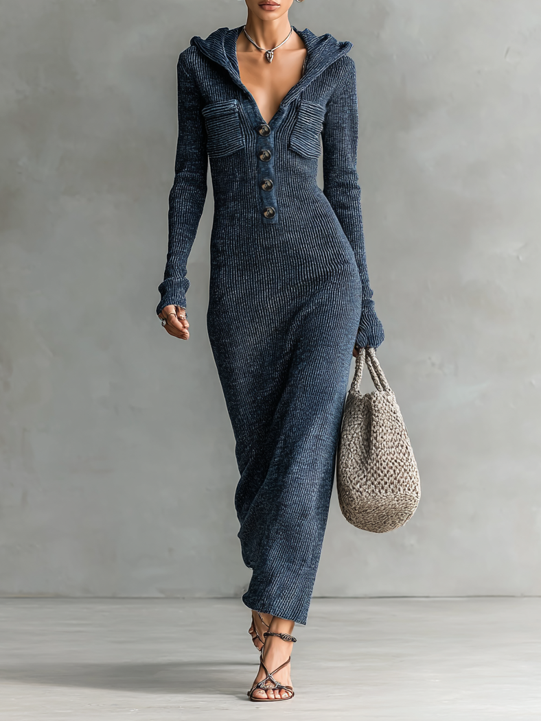 Hooded Maxi Dress