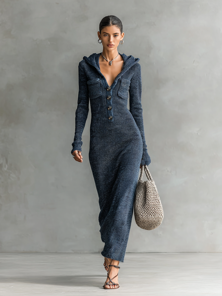 Hooded Maxi Dress