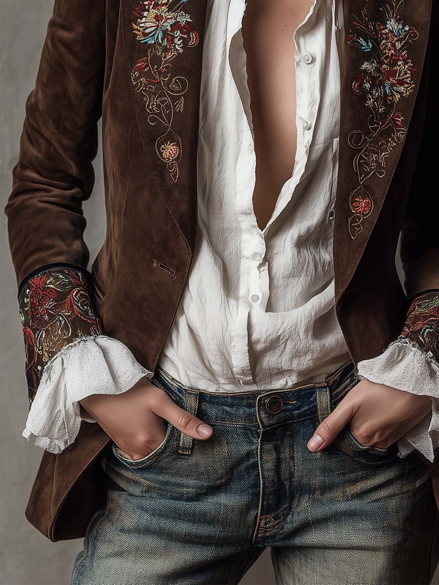 Suede Blazer Clara