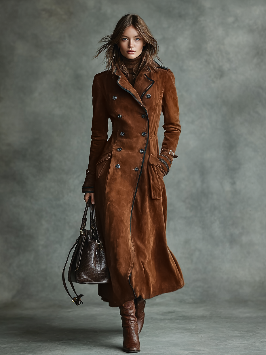 Lapel Long Coat